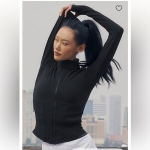 Alo airbrush corset full zip jacket